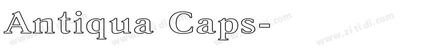 Antiqua Caps字体转换
